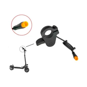 Acelerador de Apertura Completa Negro con Conector Waterproof 25cm para Patinete Eléctrico - vista del producto