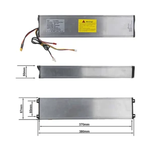 Bateria 36V 12 8Ah Para Patinete Electrico Xiaomi Pro Y Pro 2: enfoque constructivo demostrando su materiales seleccionados.