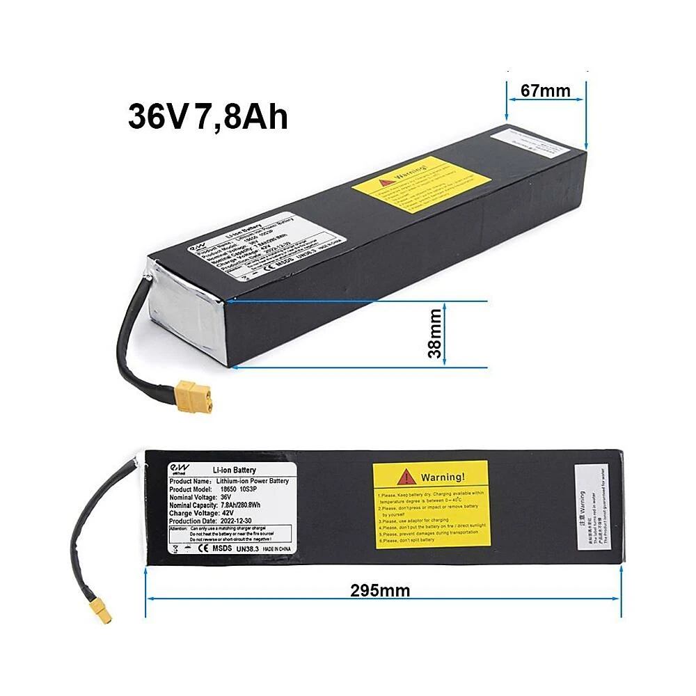 Bateria 36V 7 8Ah Para Patinete Electrico Kugoo S1: perspectiva de acoplamiento en VMP.