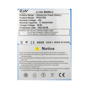 Bateria 52V 17 5Ah Para Patinete Electrico Dualtron Mini: especificaciones y excelente resistencia.
