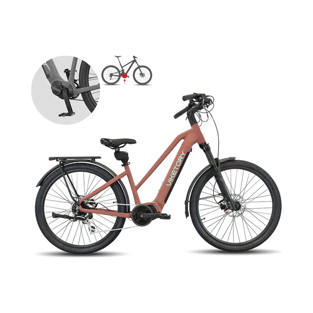 Bicicleta Eléctrica ARENOX Plus Urban Cobre - detalle del producto