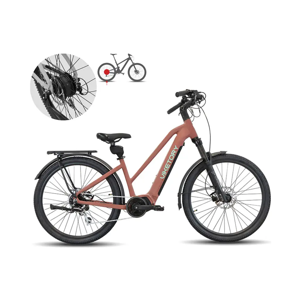 Bicicleta Eléctrica ARENOX Urban Cobre - detalle del producto