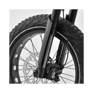 Bicicleta Eléctrica COMMANDO Fatbike Verde Militar - detalle visual