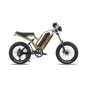 Bicicleta Eléctrica COMMANDO Fatbike Verde Militar - referencia visual
