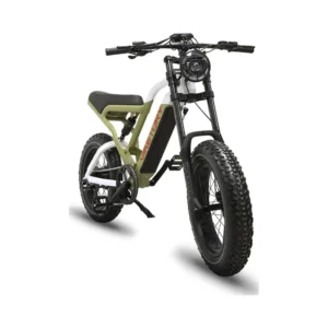 Bicicleta Eléctrica COMMANDO Fatbike Verde Militar - vista del producto
