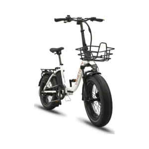 Bicicleta Eléctrica Plegable GRANIT Fatbike Blanca - vista general