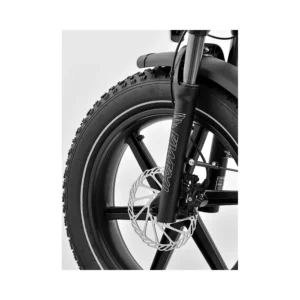 Bicicleta Eléctrica Plegable Lithor Fatbike Crema - detalle visual