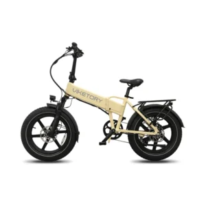 Bicicleta Eléctrica Plegable Lithor Fatbike Crema - vista general
