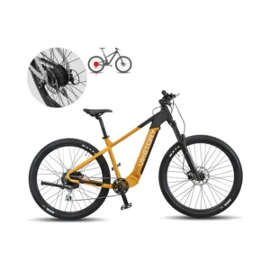 Bicicleta Eléctrica ROKTAR MTB Naranja/Negra - detalle del producto