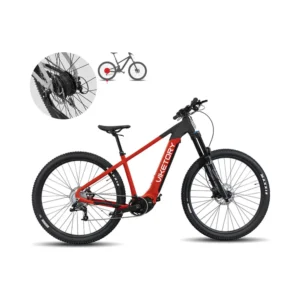 Bicicleta Eléctrica ROKTAR MTB Roja/Negra - detalle del producto