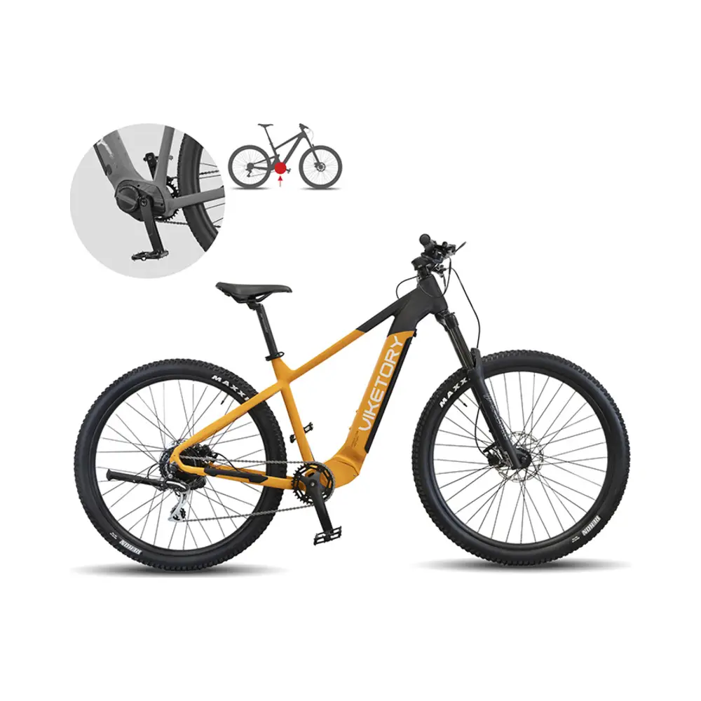 Bicicleta Eléctrica ROKTAR Plus MTB Naranja/Negra - referencia visual