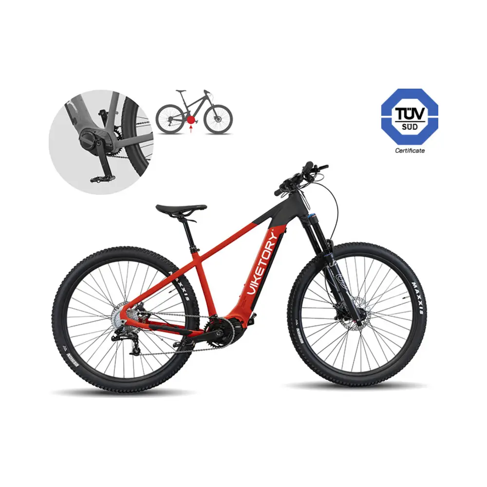 Bicicleta Eléctrica ROKTAR Plus MTB Roja/Negra - referencia principal