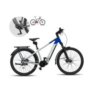 Bicicleta Eléctrica VENTIX Plus Urban Gris/Azul - detalle del producto