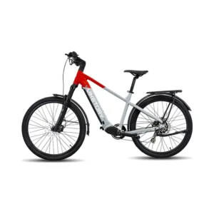 Bicicleta Eléctrica VENTIX Plus Urban Gris/Rojo - vista general