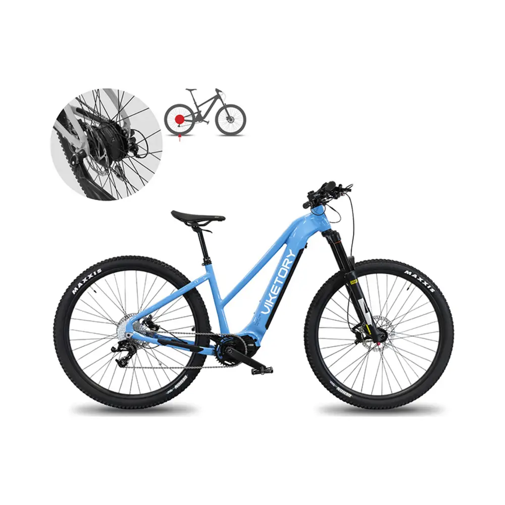 Bicicleta Eléctrica ZEPHIR MTB Azul - detalle del producto