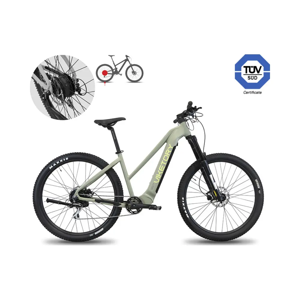 Bicicleta Eléctrica ZEPHIR MTB Verde Militar - referencia principal