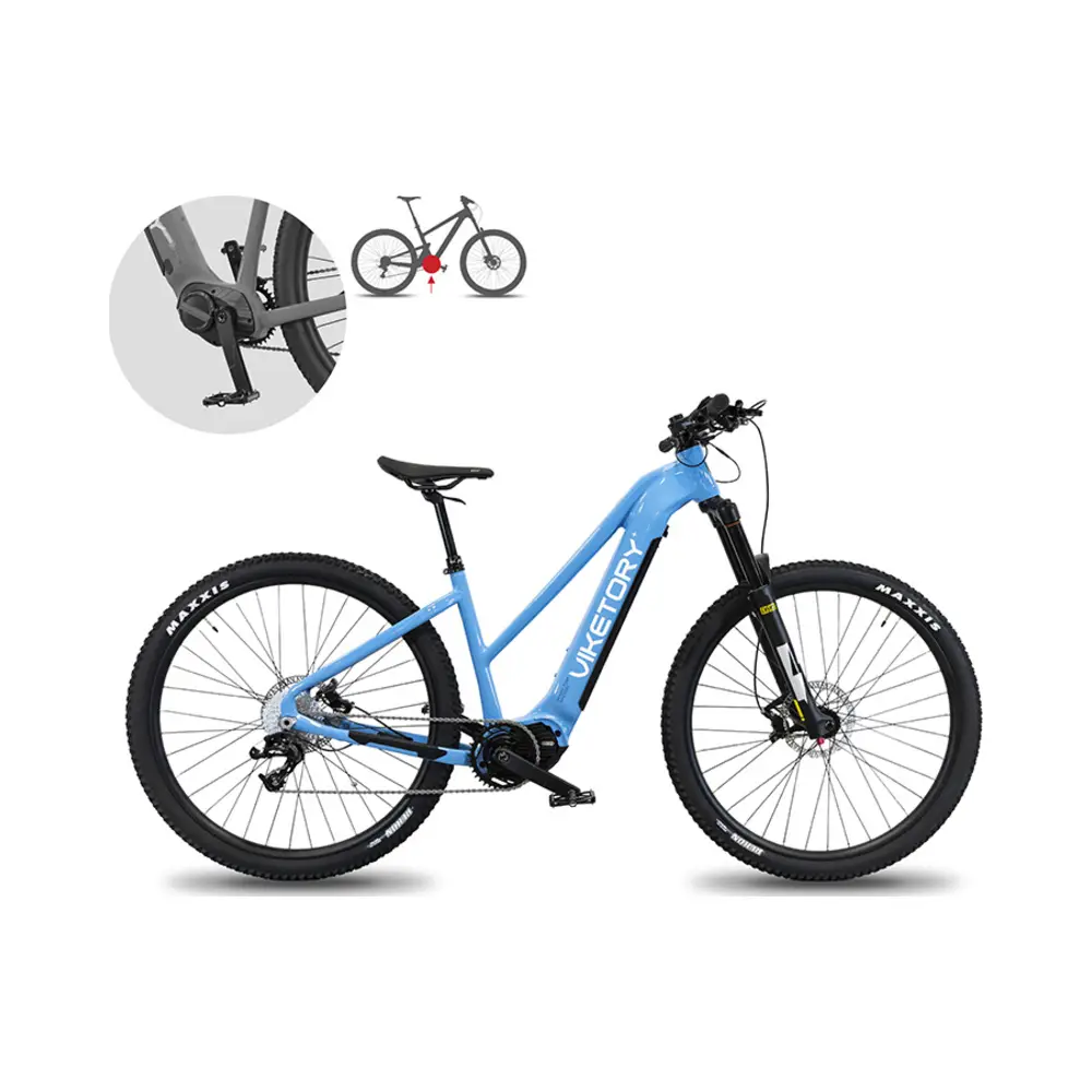 Bicicleta Eléctrica ZEPHIR Plus MTB Azul - detalle del producto