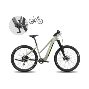 Bicicleta Eléctrica ZEPHIR Plus MTB Verde Militar - detalle visual