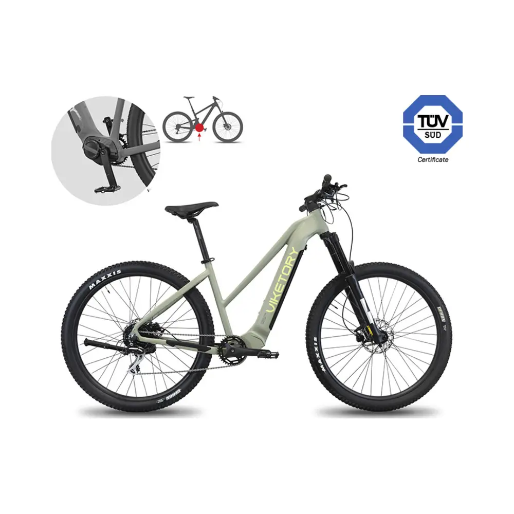 Bicicleta Eléctrica ZEPHIR Plus MTB Verde Militar - referencia principal