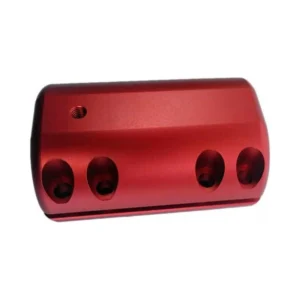 Bloqueo De Pliegue Rojo Para Patinete Electrico Xiaomi: diseñado para un acoplamiento práctico.