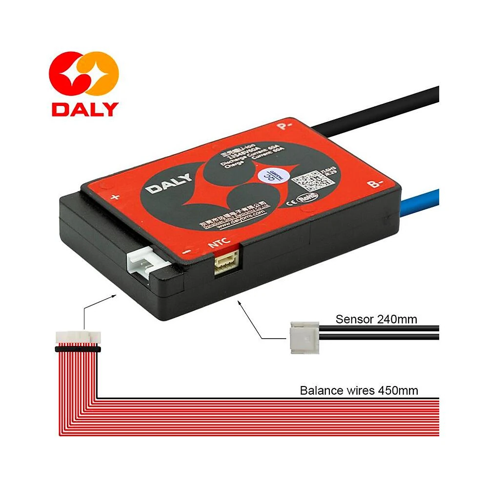 Bms 13S 48V 60A Daly Nueva Generacion Para Bateria: perspectiva de ensamblaje en VMP.