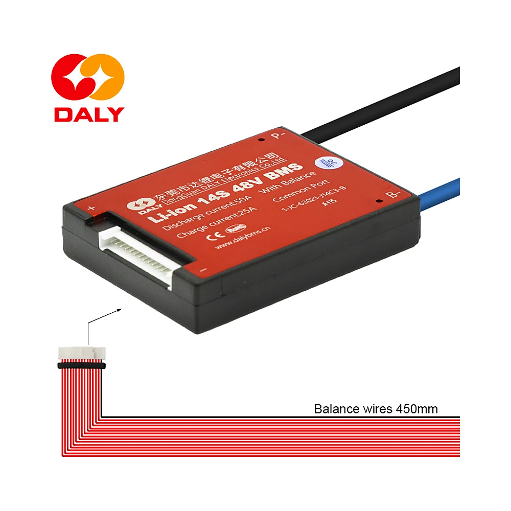 Bms 14S 52V 50A Daly Para Bateria: aspecto estructural demostrando su excelente resistencia.