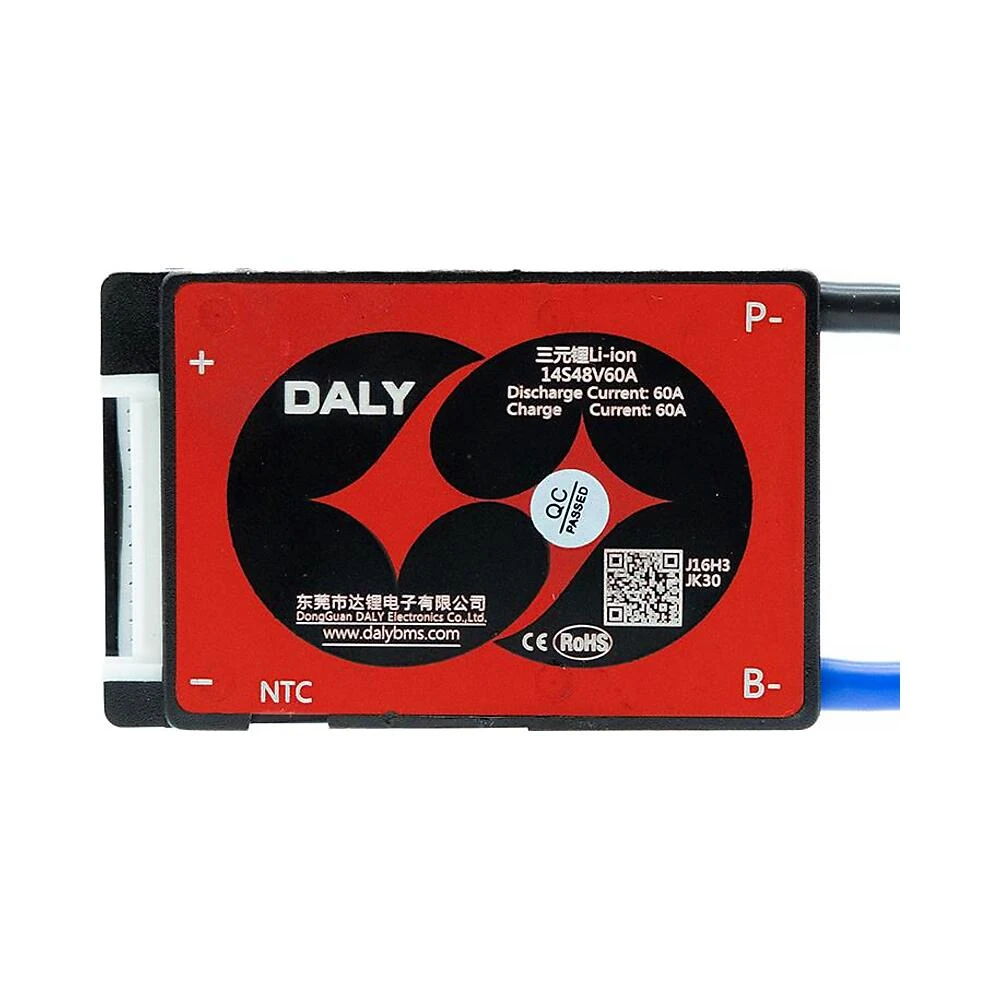 Bms 14S 52V 60A Daly Nueva Generacion Para Bateria: componente listo para el acoplamiento en tu patinete.