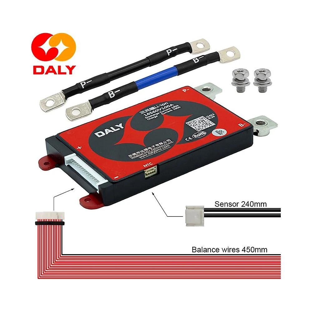 Bms 16S 60V 100A Daly Nueva Generacion Para Bateria: vista de cerca demostrando su acabado profesional.