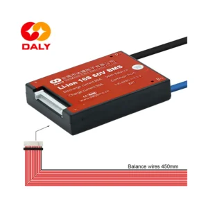 Bms 16S 60V 60A Daly Para Bateria: enfoque constructivo de los puntos de montaje.