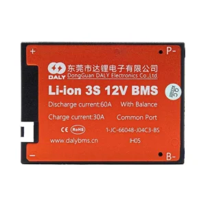 Bms 3S 12V 60A Daly Para Bateria: diseño minucioso de los puntos de ensamblaje.