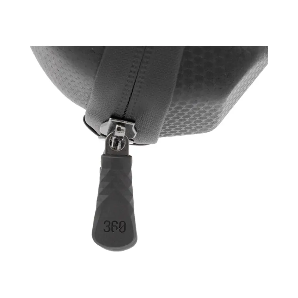 Bolsa Deluxe eRIDER360 Gris/Rojo 3L para Patinete y Bicicleta - detalle del cierre