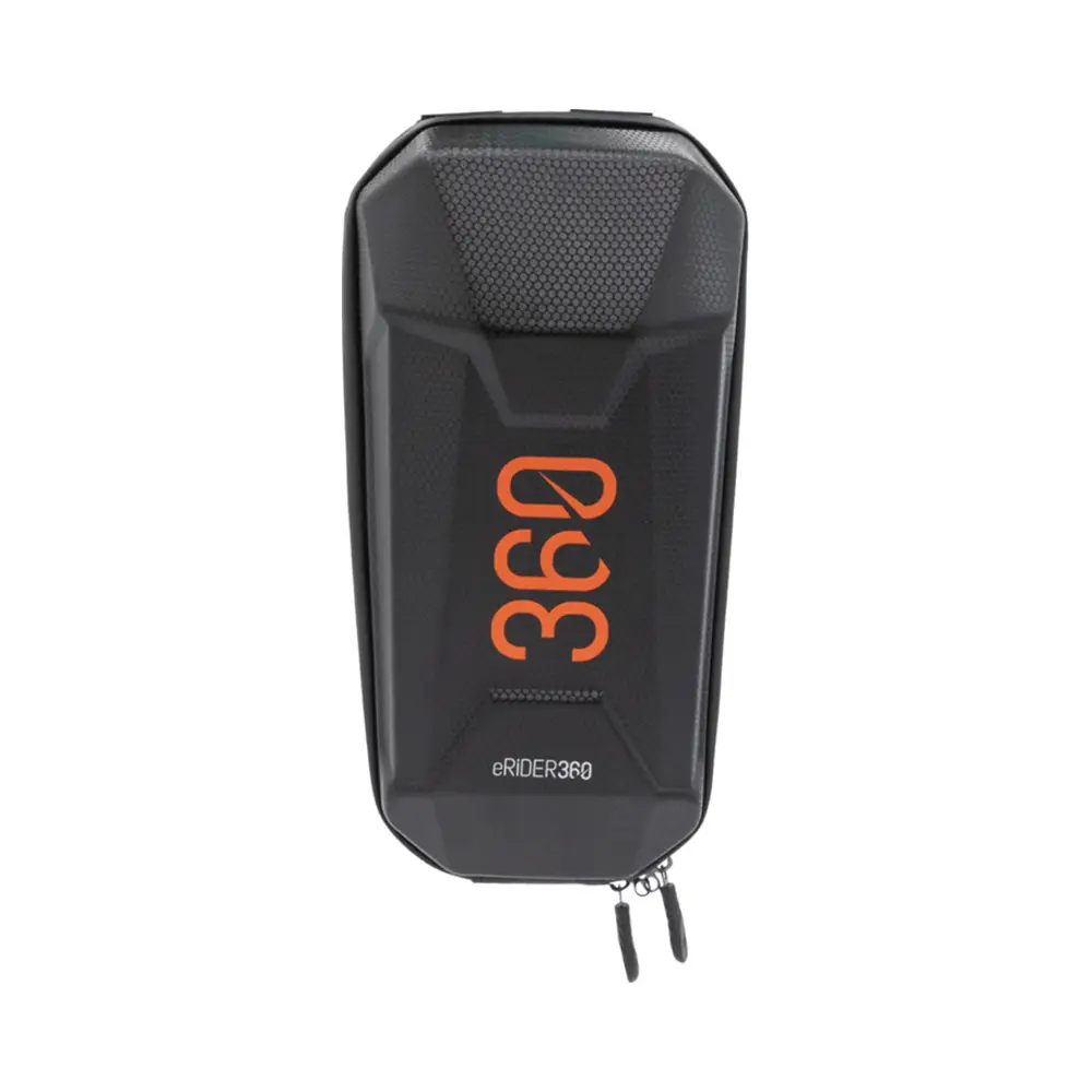 Bolsa Deluxe eRIDER360 Naranja 2L para Patinete y Bicicleta - detalle del cierre