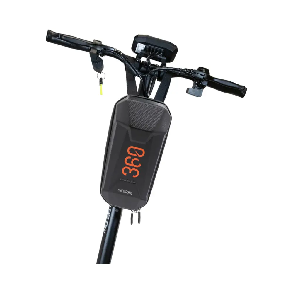 Bolsa Deluxe eRIDER360 Naranja 2L para Patinete y Bicicleta - montaje en manillar