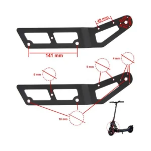 Brazo de Horquilla Izquierdo para Patinete Ecoxtrem - detalle visual