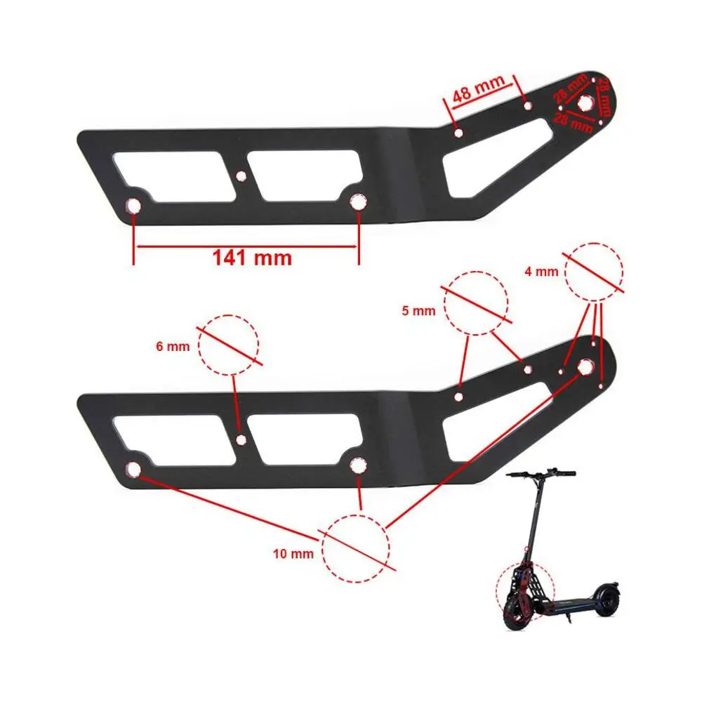 Brazo de Horquilla Izquierdo para Patinete Ecoxtrem - detalle visual