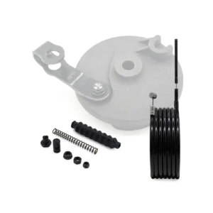 Kit completo de cable de freno delantero para Patinete Eléctrico Ninebot Max G30 con cable trenzado de acero inoxidable de 116 cm, funda protectora, muelle y tornillería.