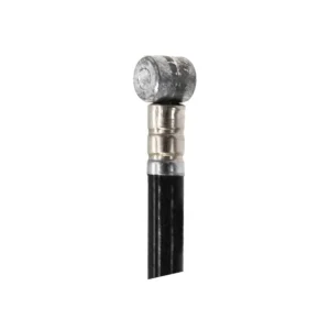 Detalle del cable de freno negro mate de 185cm, específicamente diseñado para Patinete Eléctrico Xiaomi PRO, asegurando ajuste perfecto y estética original.