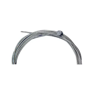 Cable de freno de acero inoxidable de 300 cm para Patinete Eléctrico, con tope cilíndrico visible y diseño trenzado resistente a la corrosión.