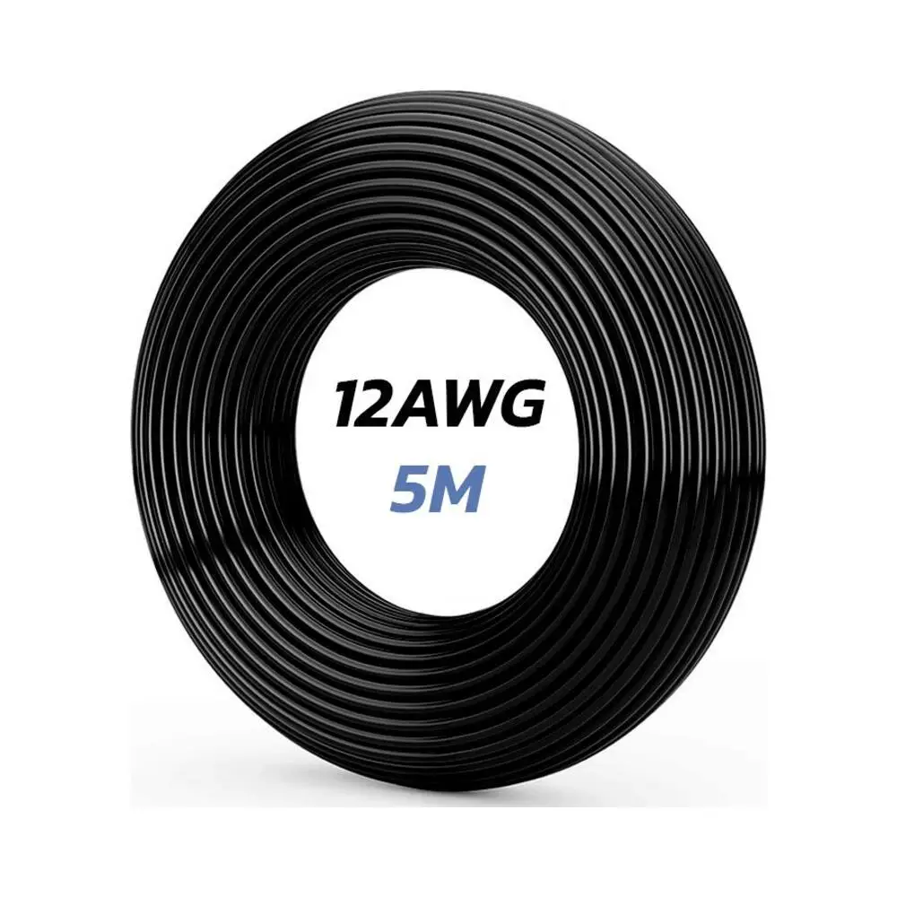 Cable Negro 12 AWG 5M para Patinete Eléctrico - detalle visual