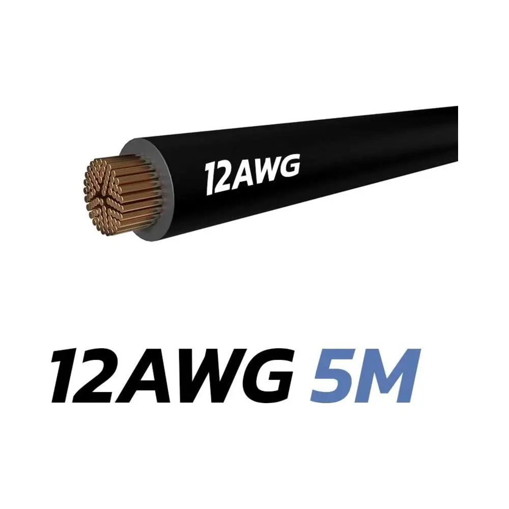Cable Negro 12 AWG 5M para Patinete Eléctrico - vista del producto