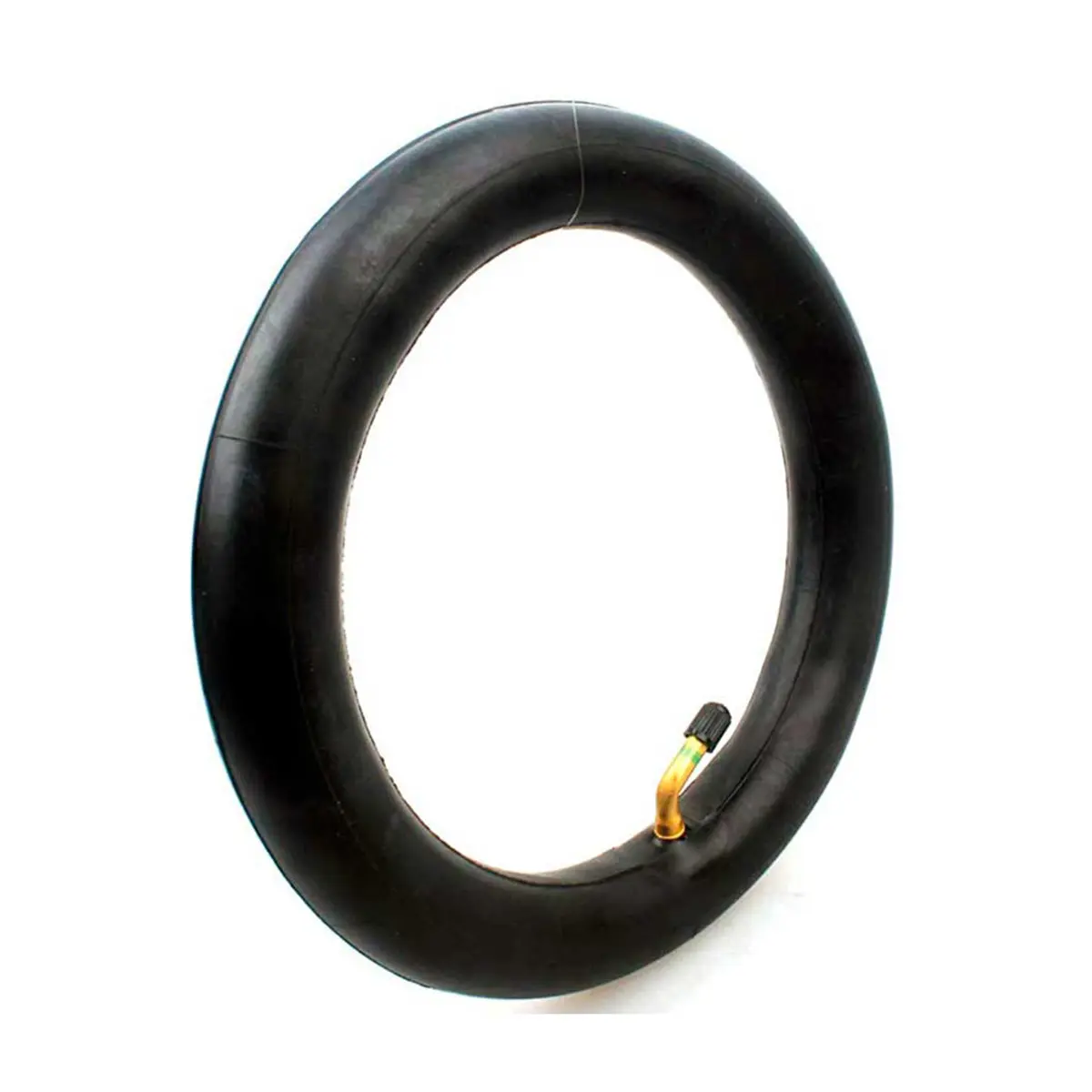 Cámara 10x2.125 de 0º Válvula 90º – Compatible Ruedas Cerradas Patinete Eléctrico vista frontal.
