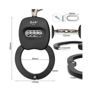 Candado De Contrasena Tipo Esposas Ewlk010 Para Patinete Y Bicicleta: conjunto de acabado profesional revisado.