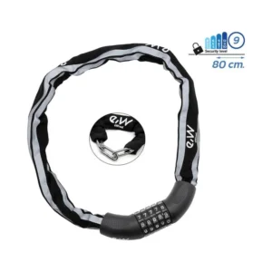 Candado de Cadena con Funda Reflectante para Patinete y Bicicleta - referencia principal