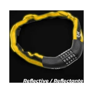 Candado de Cadena con Funda Reflectante para Patinete y Bicicleta - vista del producto