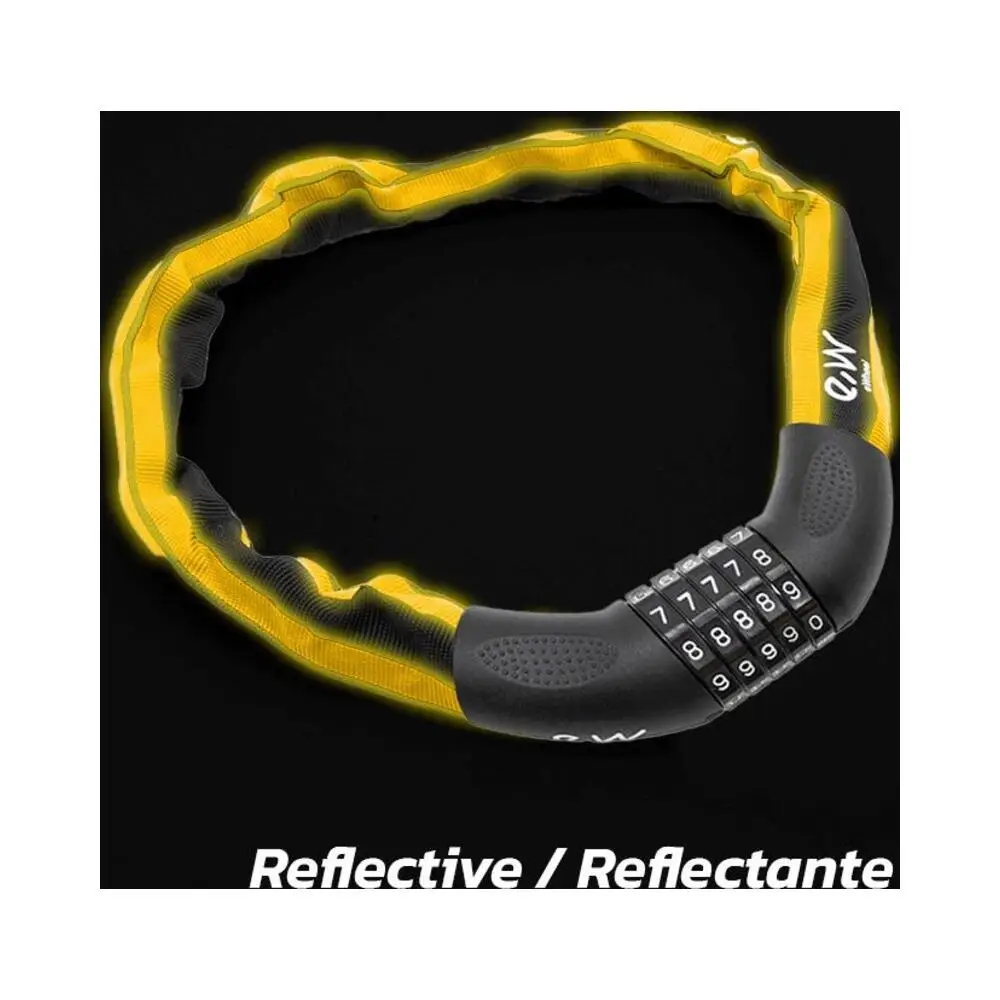 Candado de Cadena con Funda Reflectante para Patinete y Bicicleta - vista del producto
