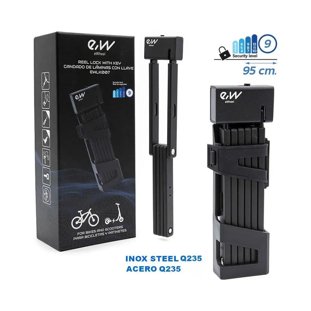 Candado de Láminas 95cm con Llave para Patinete y Bicicleta - referencia principal