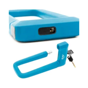Candado en U Azul con Llave para Patinete y Bicicleta - referencia visual