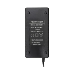 Cargador 48V 2A 54.6V DC 5.5x2.1mm para Patinete Eléctrico - etiqueta técnica
