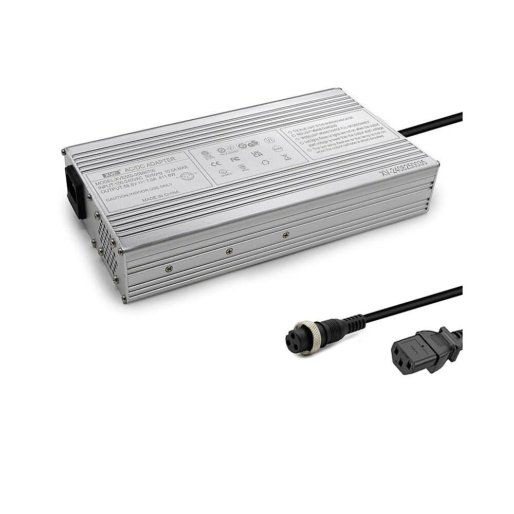 Cargador 52V Salida 58 8V 7A Conector Gx16 Para Patinete Electrico: componente destacado por su resistencia al desgaste.