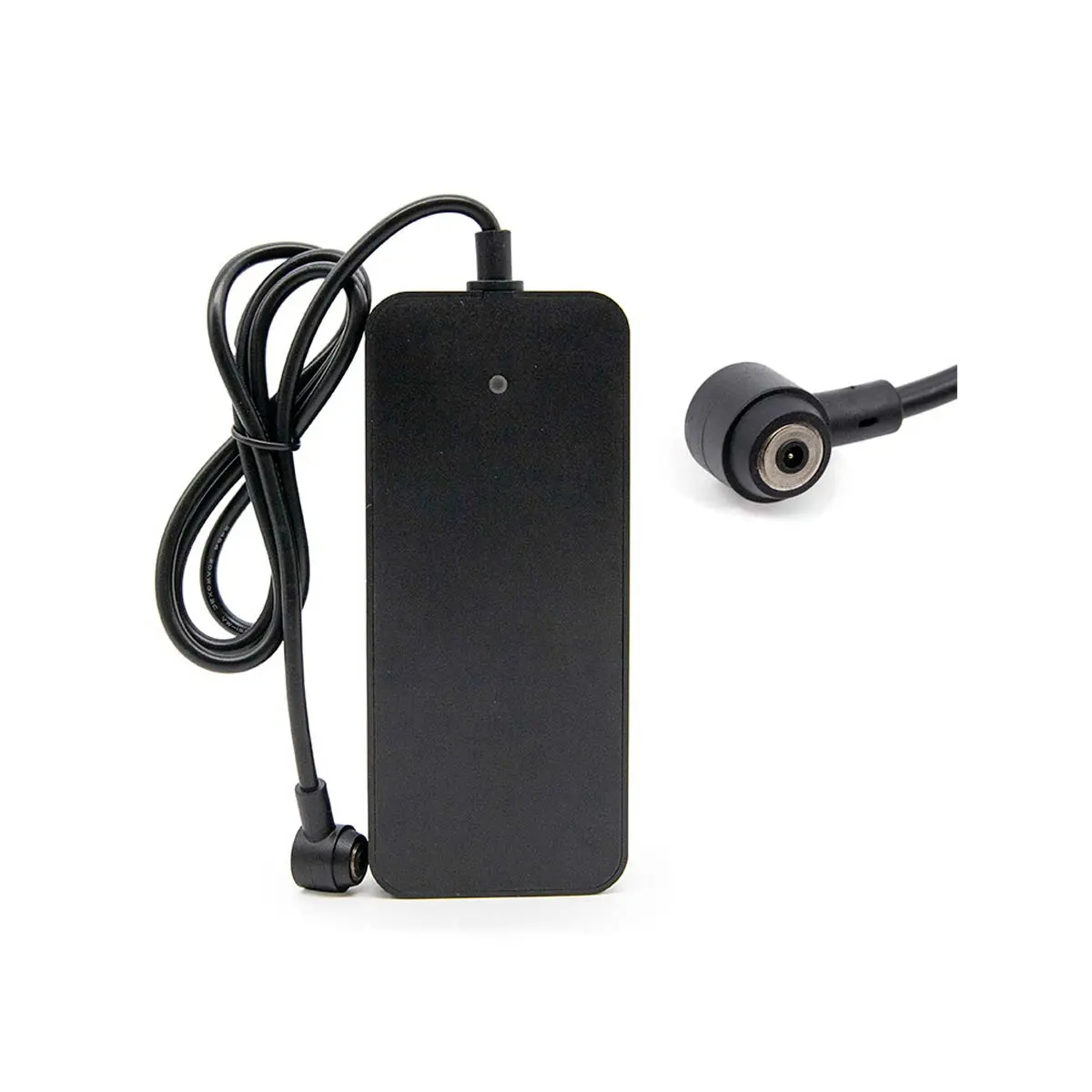 Tamaño compacto del Cargador Patinete Eléctrico 42V 2A con conector magnético GTC 8mm; led indicador de carga facilita uso seguro, compatible con Xiaomi Mi 4 Pro.